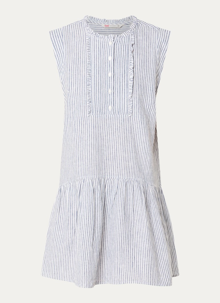 Levi's Dames Mini tuniekjurk met streepprint in de kleur Donkerblauw