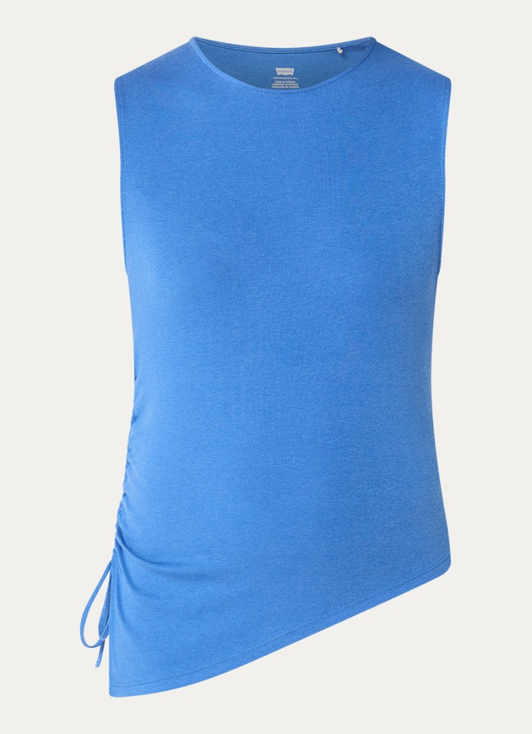 Levi's Dames Alila mouwloze top met asymmetrisch detail en trekkoord in de kleur Blauw