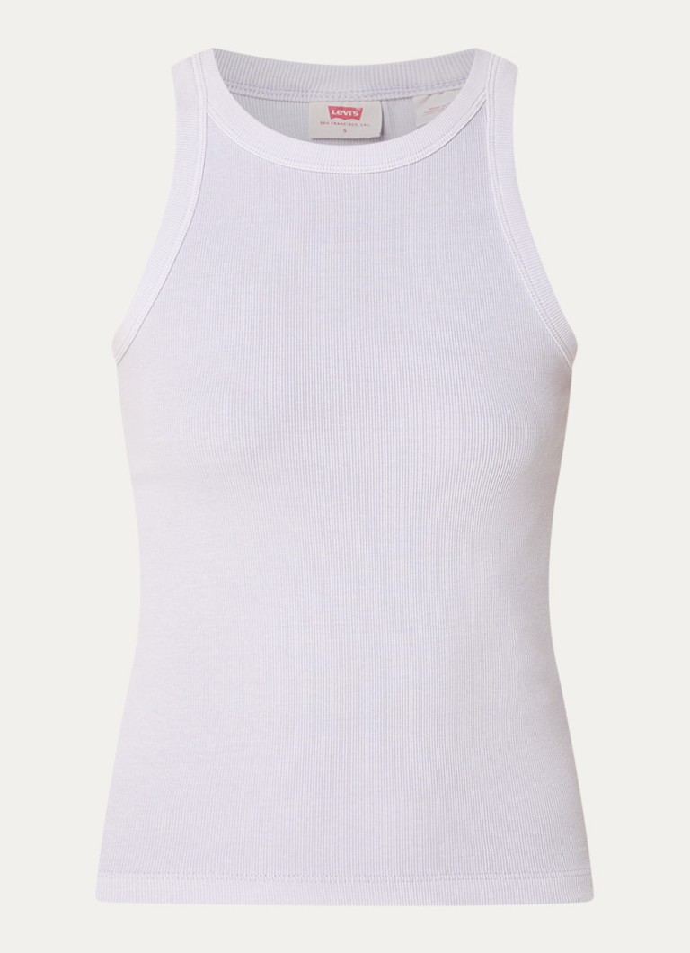 Levi's Dames Racerback tanktop met ribstructuur in de kleur Lila
