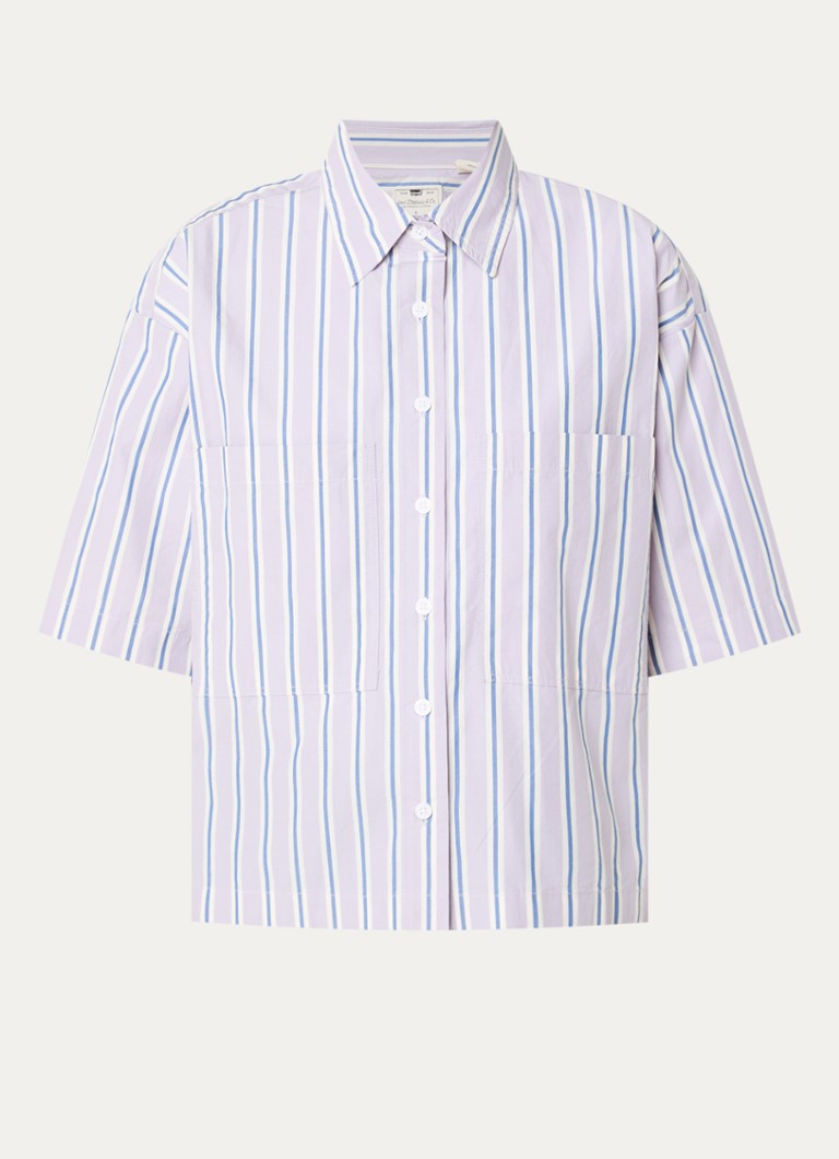 Levi's Dames Harlie blouse met streepprint in de kleur Lichtpaars
