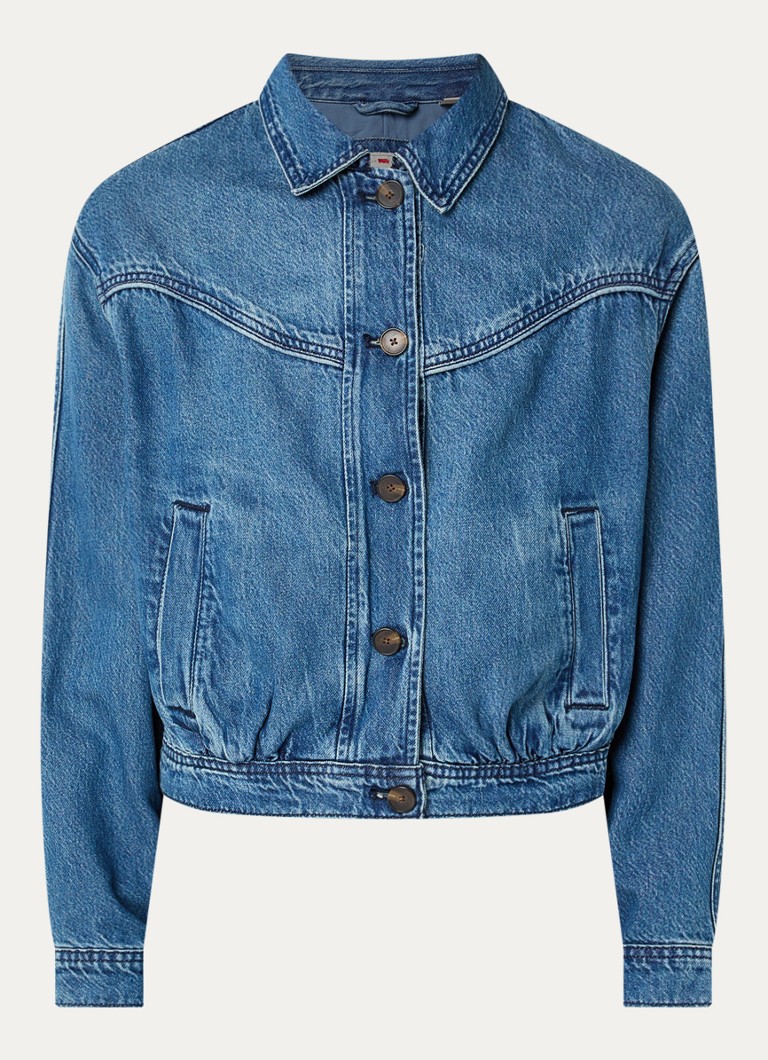 Levi's Dames Dani Western spijkerjas met steekzakken in de kleur Indigo