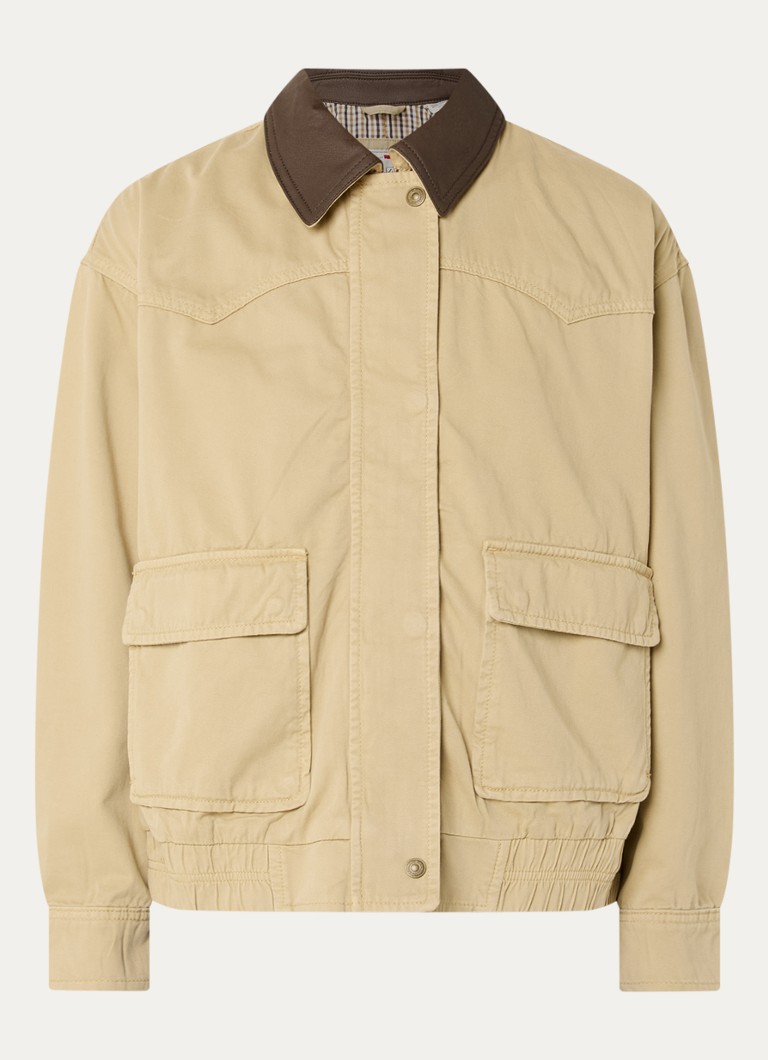 Levi's Dames Winnie Western barn jack in de kleur Beige