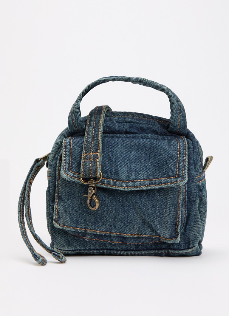 Levi's Dames Small Blake Grungy Girl crossbodytas van denim met afneembare schouderriem in de kleur Indigo