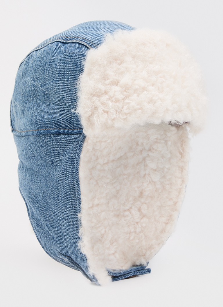 Levi's Heren Cozy Trapper pet van denim in de kleur Donkerblauw