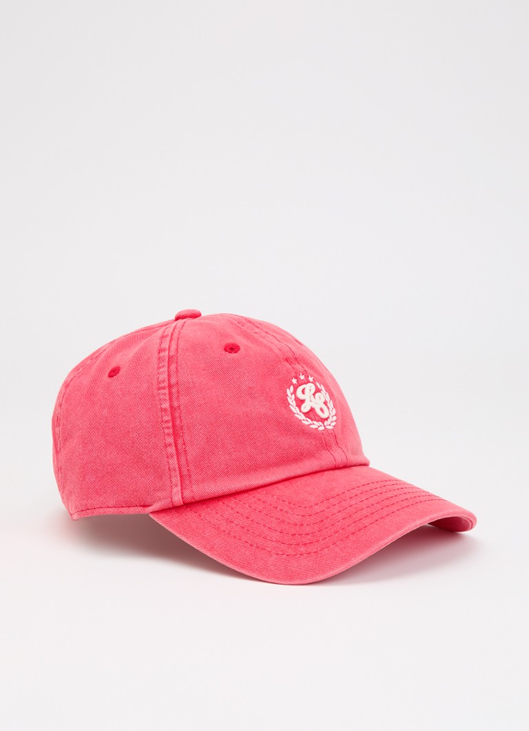 Levi's Dames Varsity pet met logoborduring in de kleur Koraalrood