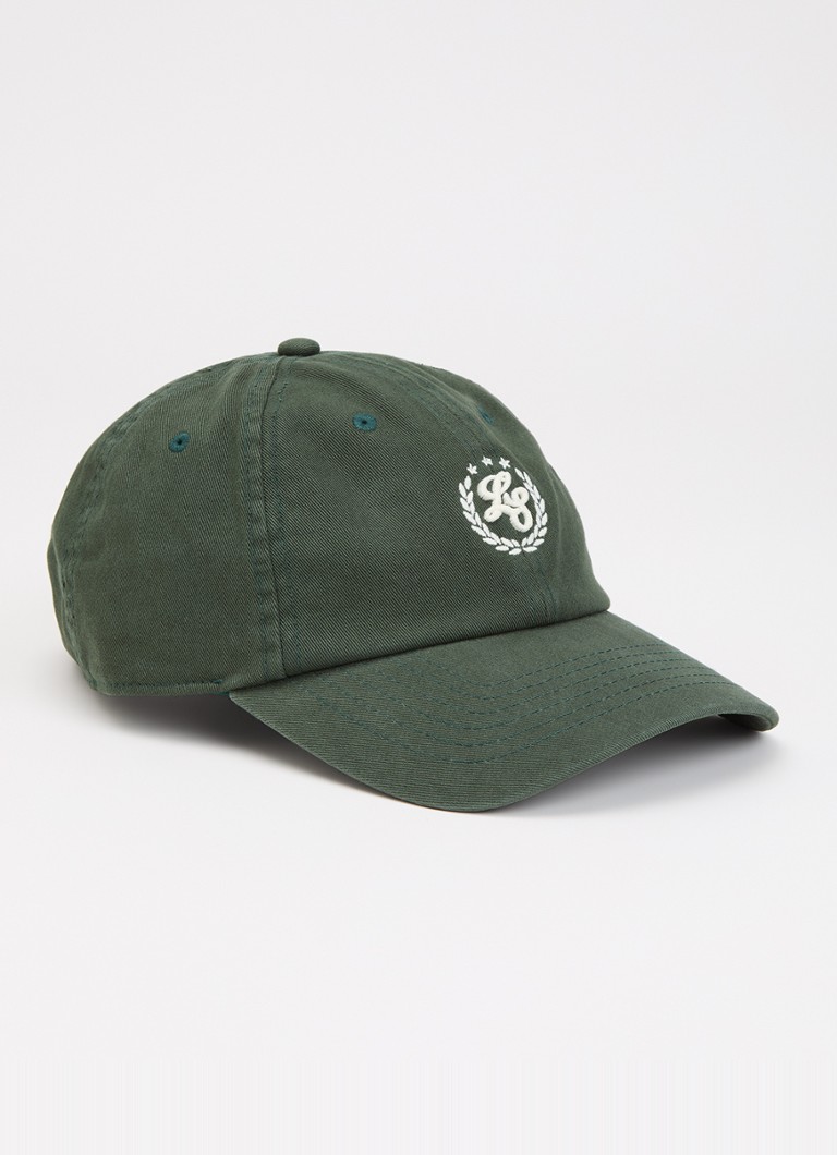 Levi's Dames Varsity pet met logoborduring in de kleur Donkergroen
