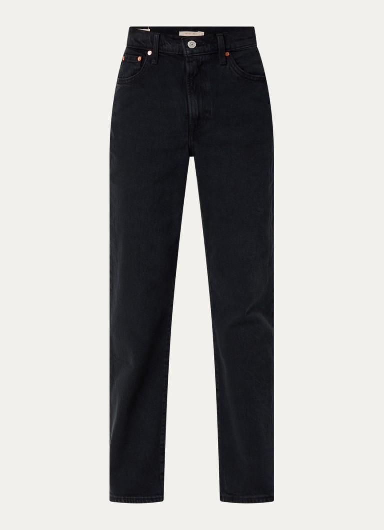 Levi's Dames Ribcage high waist slim fit jeans met gekleurde wassing in de kleur Zwart