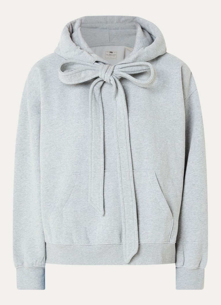 Levi's Dames Hoodie met strikkraag in de kleur Lichtgrijs