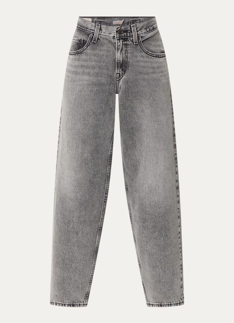 Levi's Dames High waist tapered jeans met gekleurde wassing in de kleur Grijs