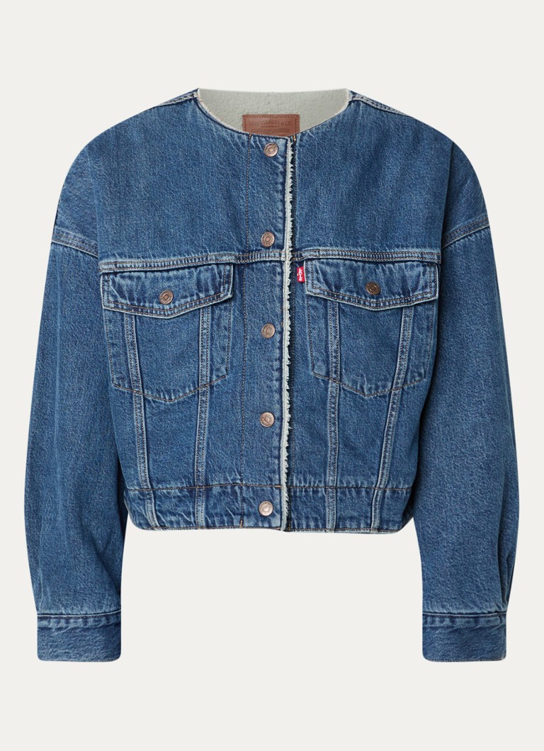 Levi's Dames Spijkerjas met borstzakken in de kleur Indigo