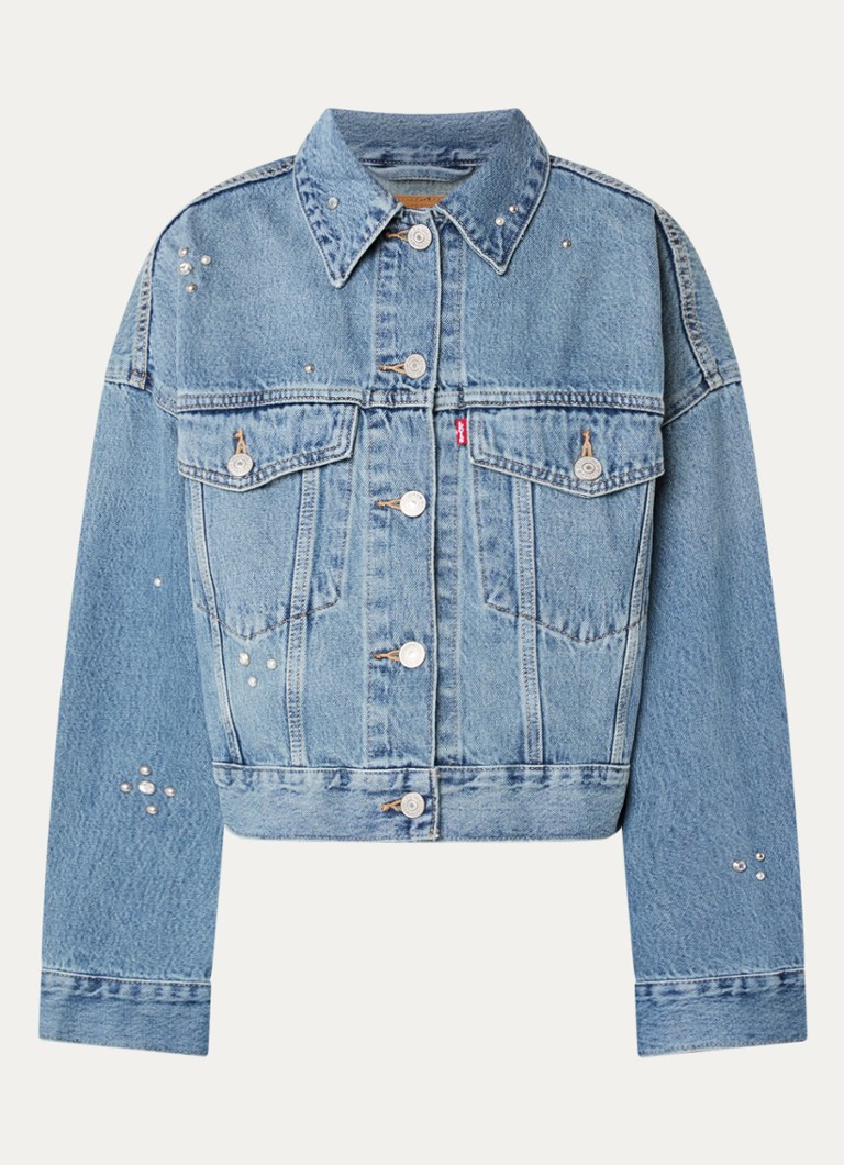 Levi's Dames Spijkerjas met borstzakken in de kleur Indigo