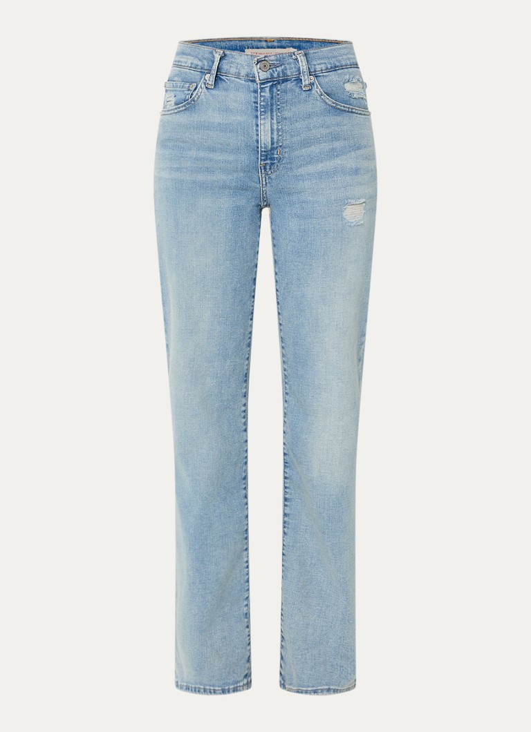 Levi's Dames 723 high waist slim fit jeans met lichte wassing in de kleur Indigo