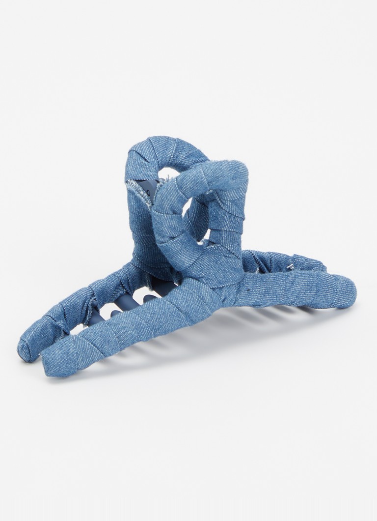 Becksöndergaard Dames Calabrina haarclip van denim in de kleur Staalblauw, maat: ONE SIZE
