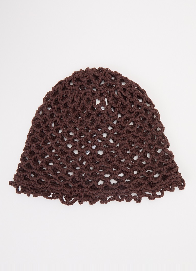 Becksöndergaard Dames Croha muts van crochet in de kleur Bruin, maat: One Size