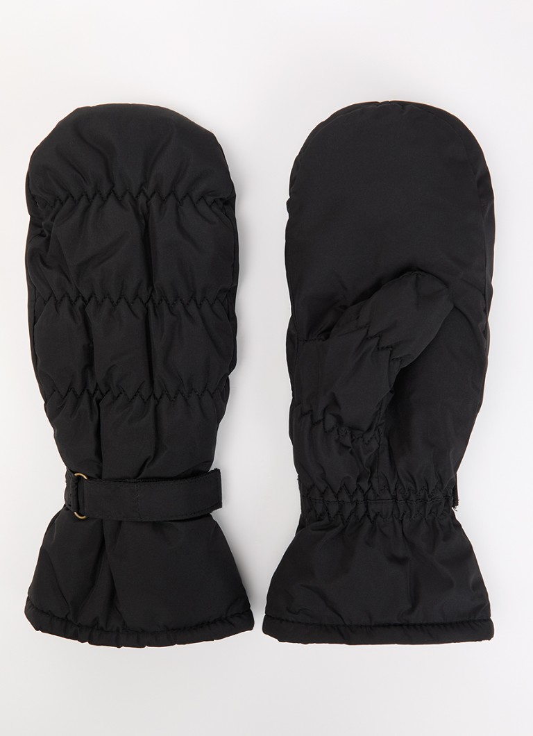 Becksöndergaard Dames Nylona wanten met doorgestikte details in de kleur Zwart, maat: L/XL