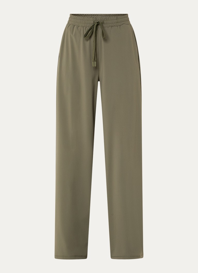 Expresso Dames Mid waist loose fit joggingbroek in de kleur Bronsgroen