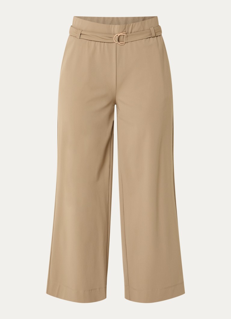 Expresso Dames Mid waist loose fit pantalon met steekzakken in de kleur Lichtbruin