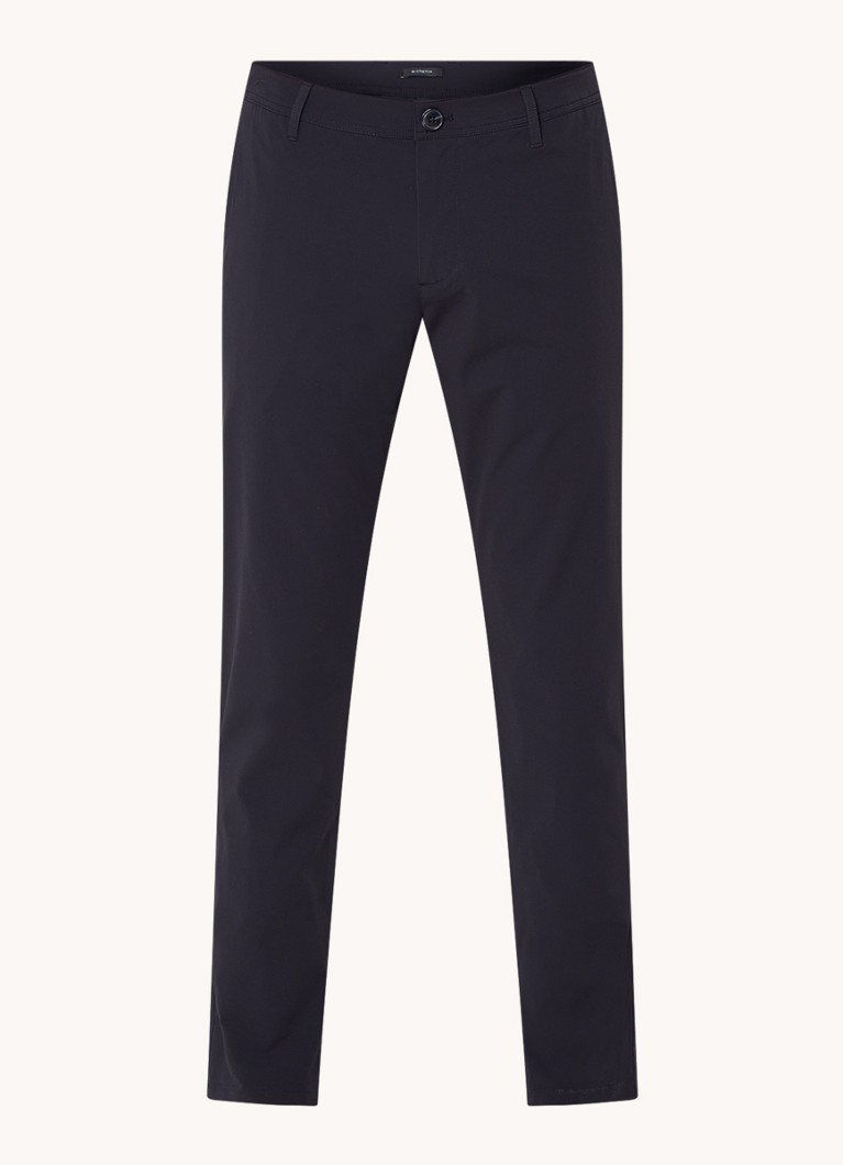 Armani Heren Slim fit chino met stretch en steekzakken in de kleur Donkerblauw