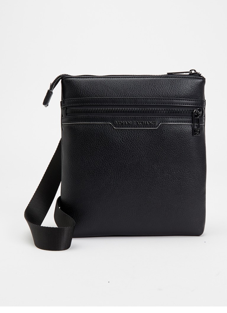 Armani Heren Crossbodytas met logo in de kleur Zwart