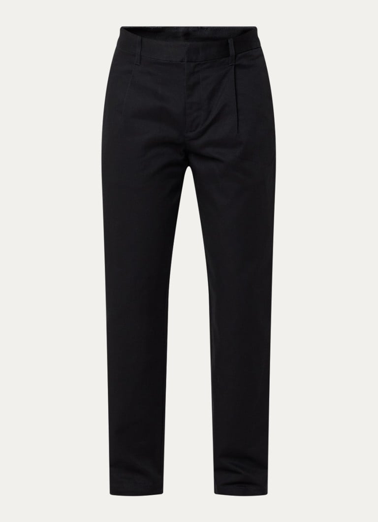 Armani Heren Straight fit pantalon met steekzakken in de kleur Zwart
