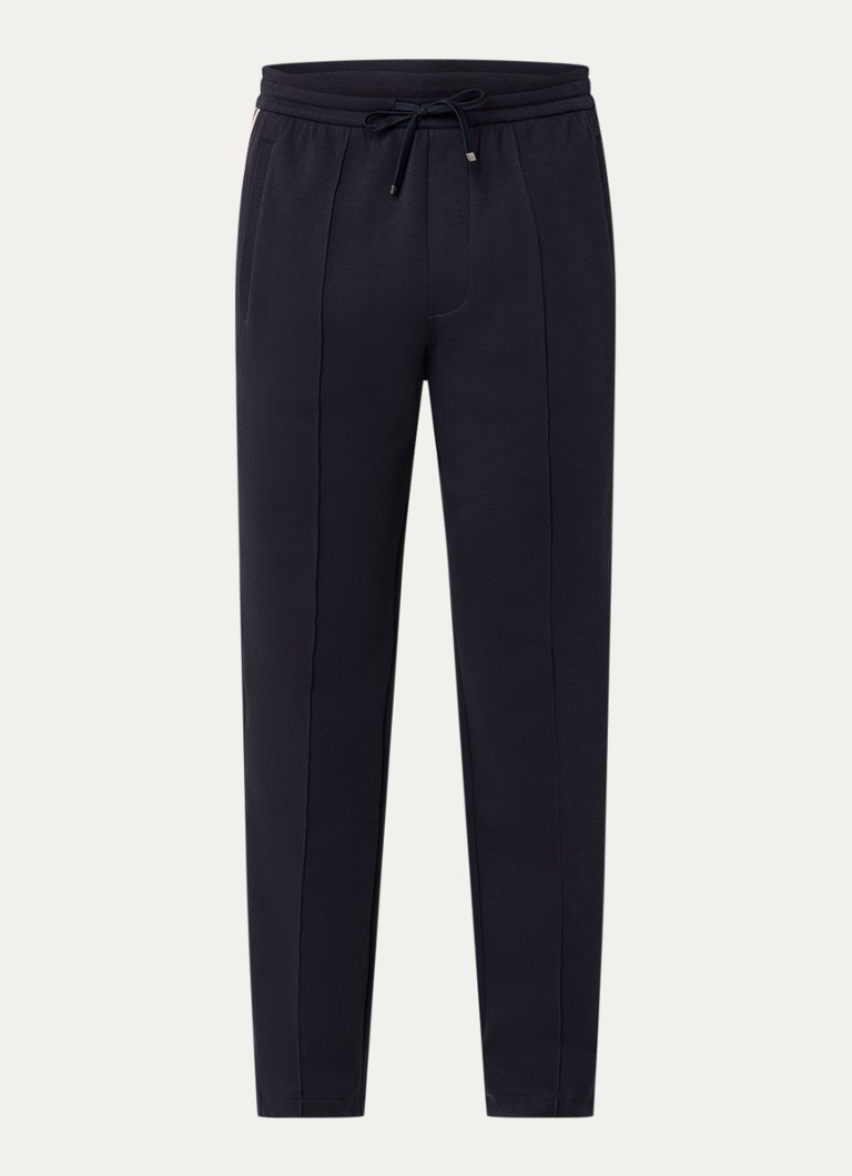 Armani Heren Straight fit joggingbroek met steekzakken in de kleur Donkerblauw