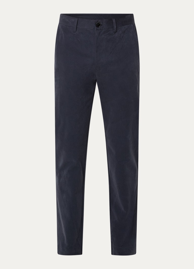 Armani Heren Slim fit chino met steekzakken in de kleur Donkerblauw