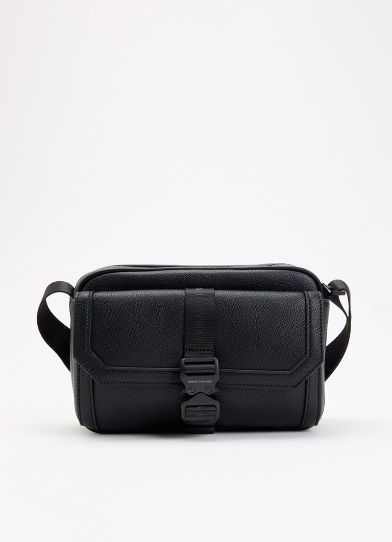 Armani Heren Crossbodytas met logo in de kleur Zwart