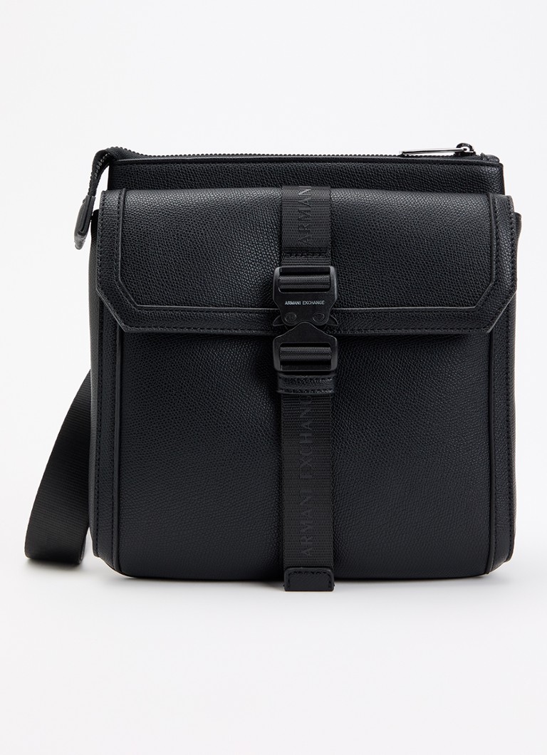 Armani Heren Crossbodytas met logo in de kleur Zwart