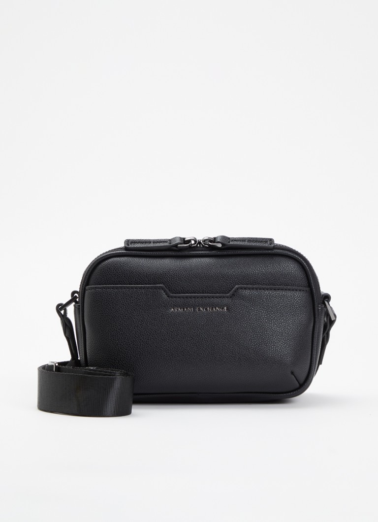 Armani Heren Crossbodytas met logo in de kleur Zwart