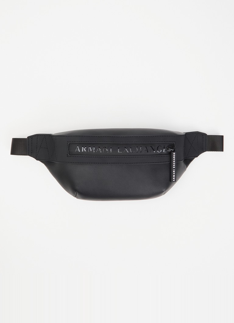 Armani Heren Heuptas met logo in de kleur Zwart