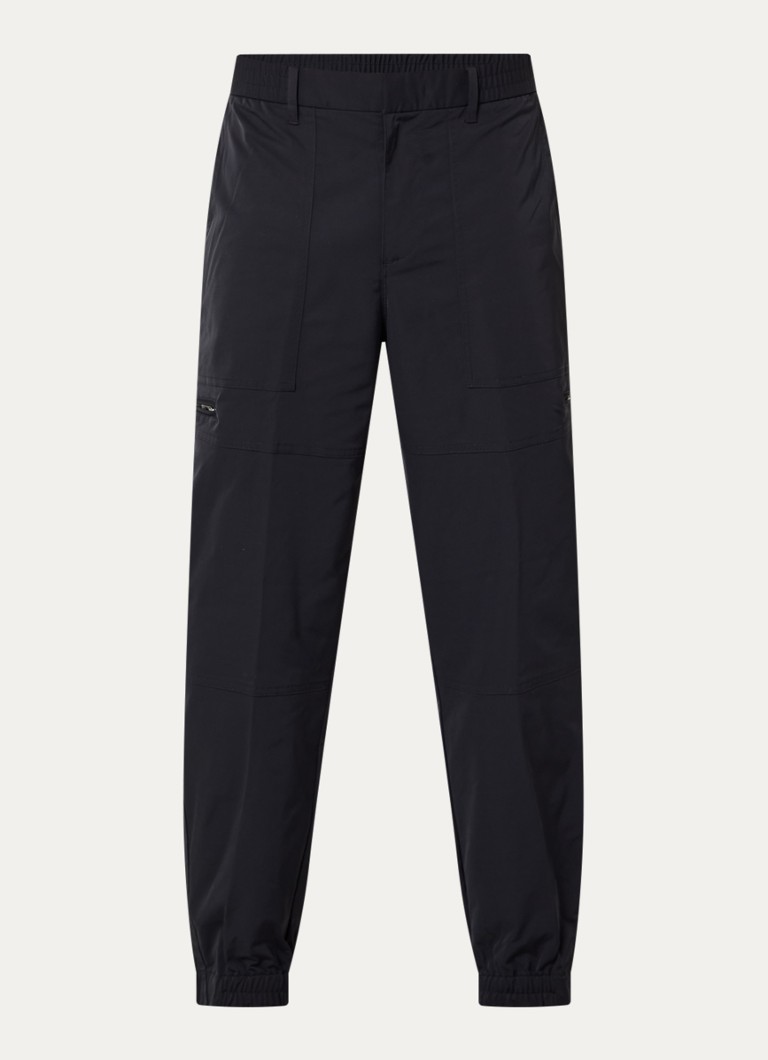 Armani Heren Straight fit cargobroek met steekzakken in de kleur Donkerblauw