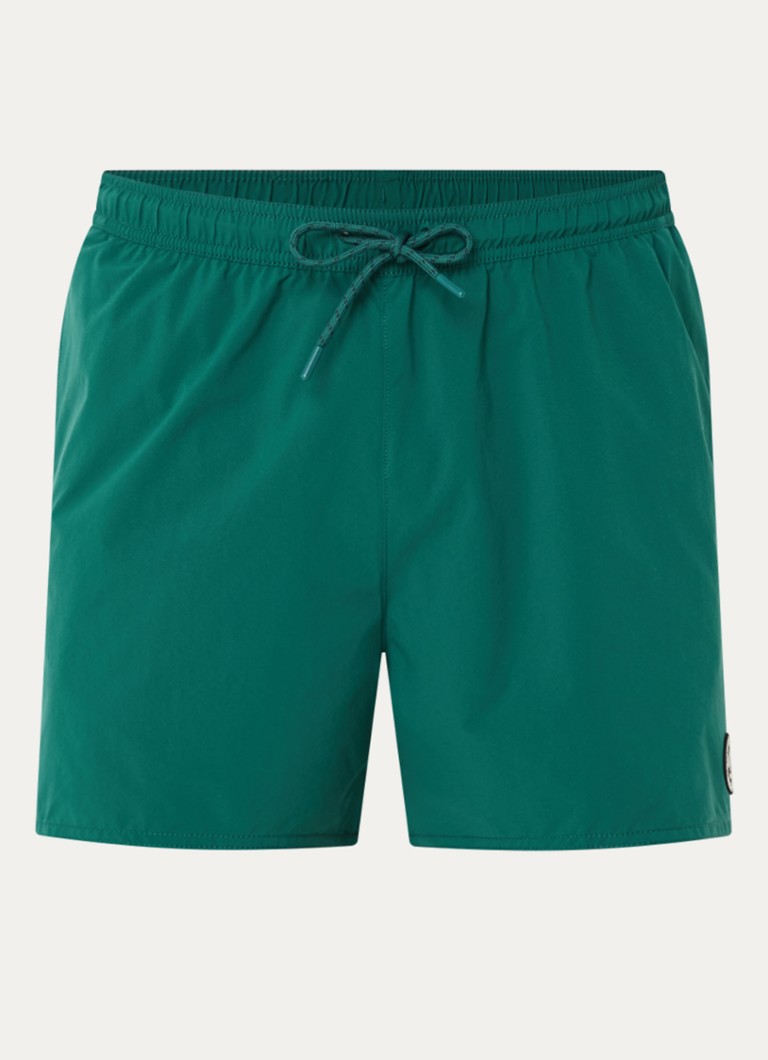 Armani Heren Zwemshorts met logo en steekzakken in de kleur Donkergroen