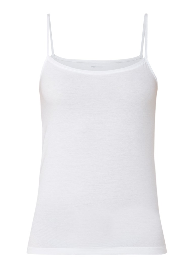 Mey Dames Singlet van katoen in de kleur Wit, maat: 42