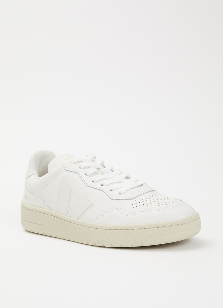 Veja Dames V-90 sneaker van leer in de kleur Wit, maat: 39