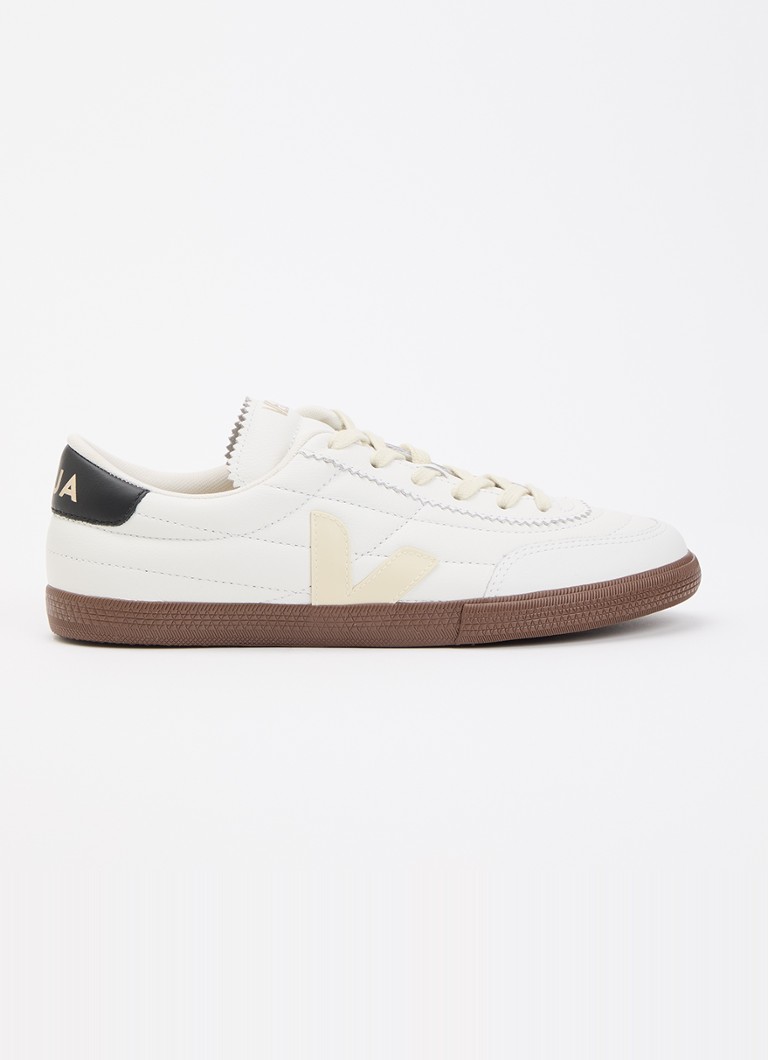 Veja Dames Panenka sneaker van leer met logo in de kleur Wit, maat: 42