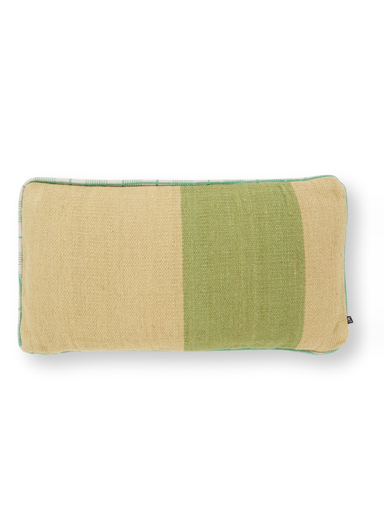 HKliving Hand Woven sierkussen 38 x 74 cm Lindegroen - Deal