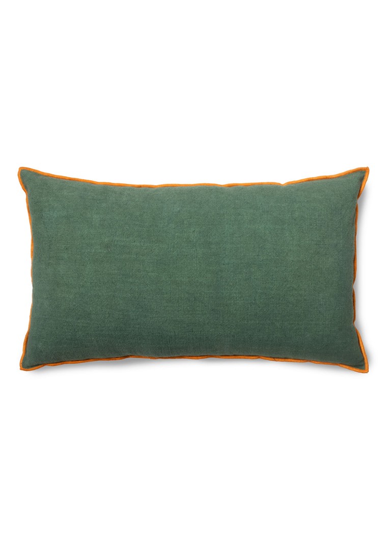 HKliving Country House sierkussen 60 x 35 cm Donkergroen - Deal