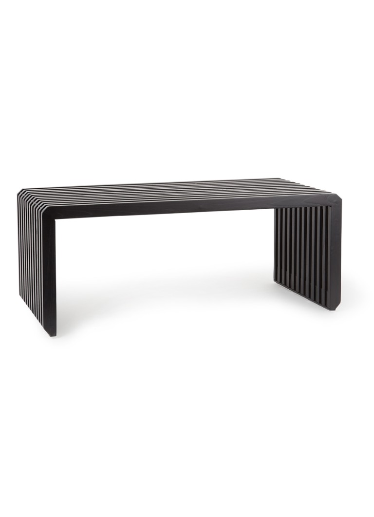 HKliving Slatted bankje eetbank 43 x 96 cm Zwart - Deal