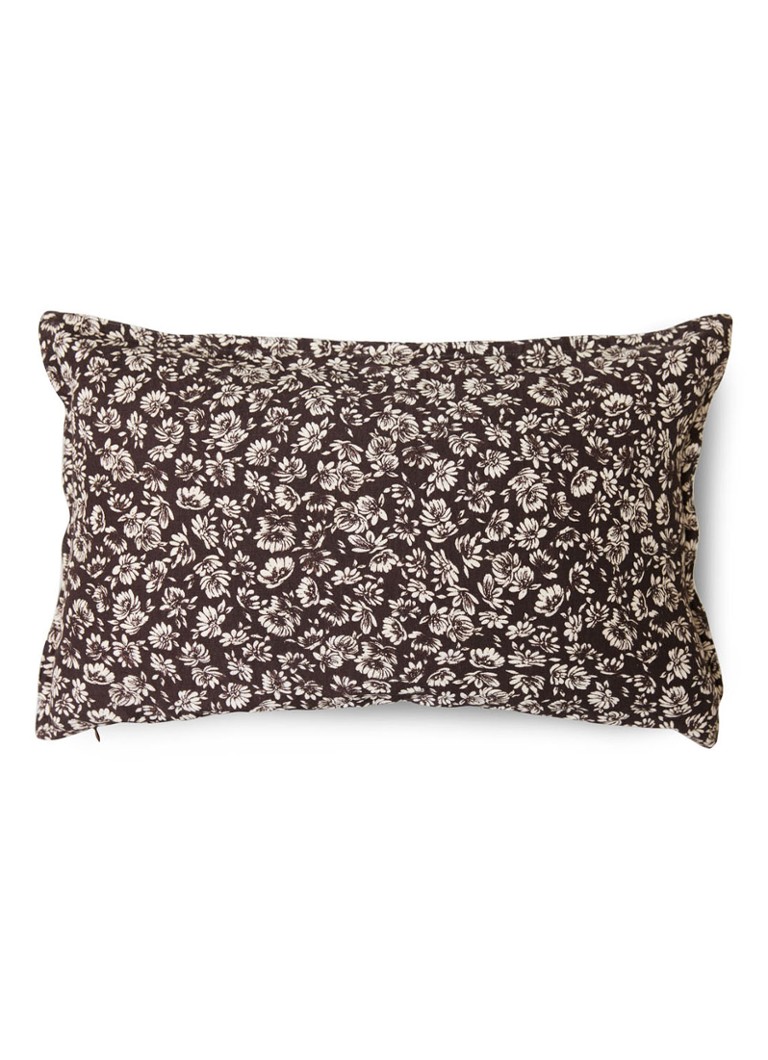 HKliving DORIS for HKliving: Ornamental sierkussen 60 x 40 cm Donkerbruin - Deal