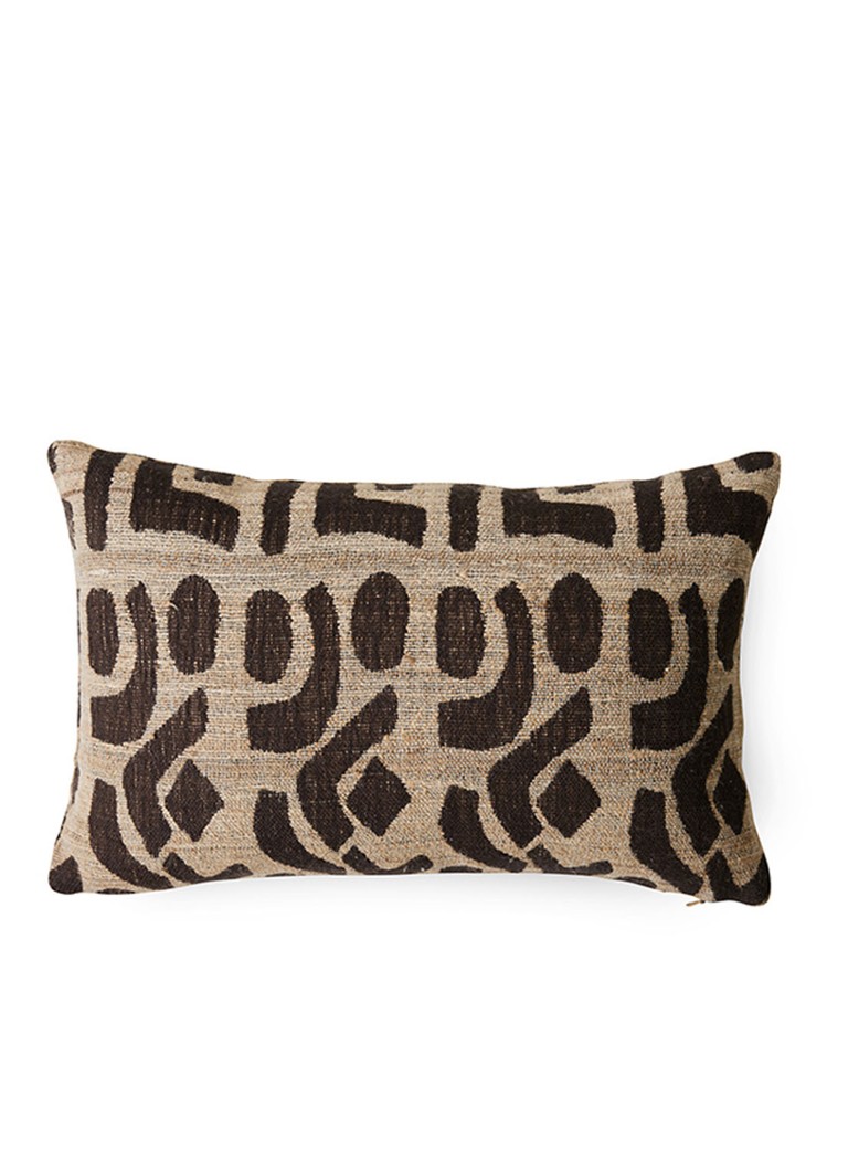 HKliving Silk sierkussen 40 x 25 cm Lichtbruin - Deal