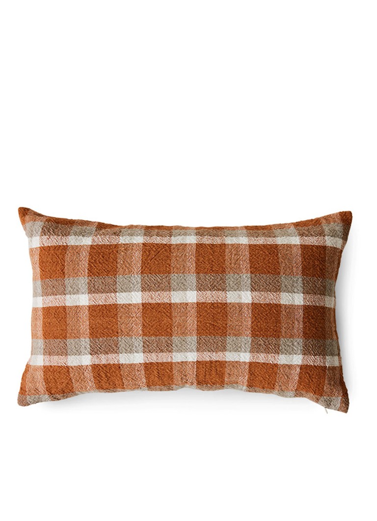 HKliving Woven sierkussen 60 x 35 cm Oranjerood - Deal
