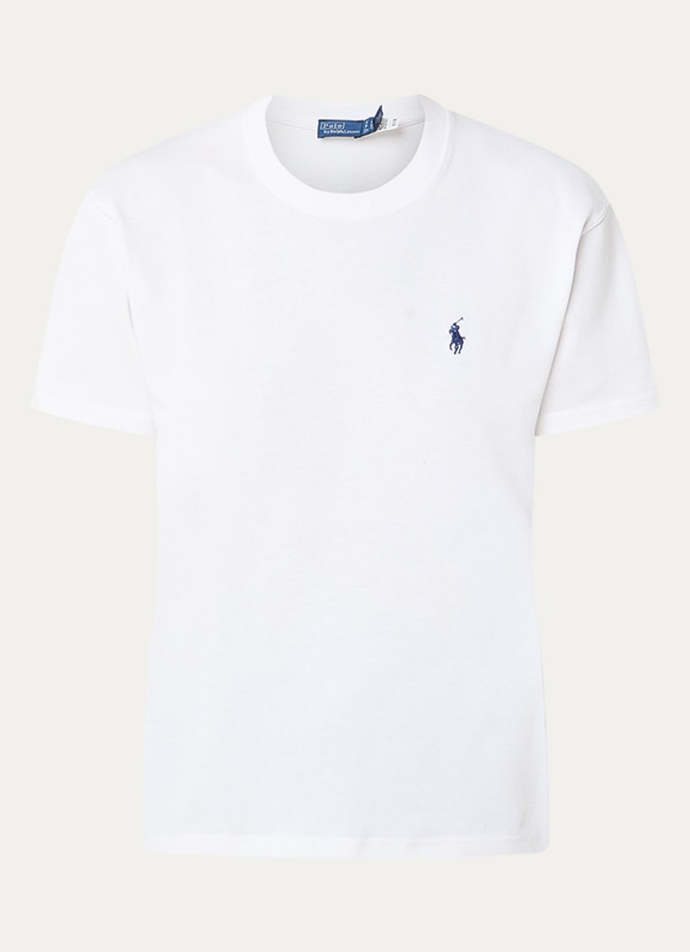 Ralph Lauren Dames T-shirt met logoborduring in de kleur Wit, maat: XS