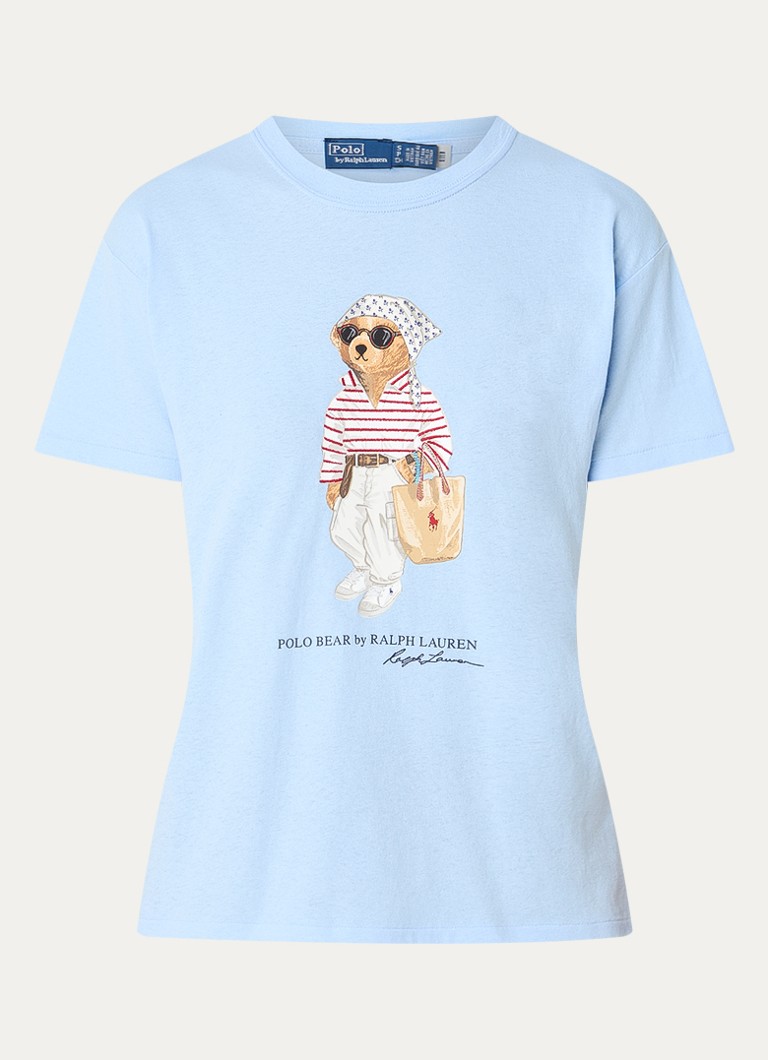 Ralph Lauren Dames Longsleeve met print in de kleur Blauw, maat: XS