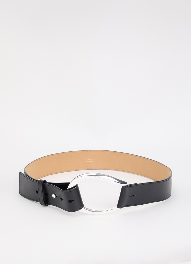 Ralph Lauren Dames Riem van leer in de kleur Zwart, maat: M