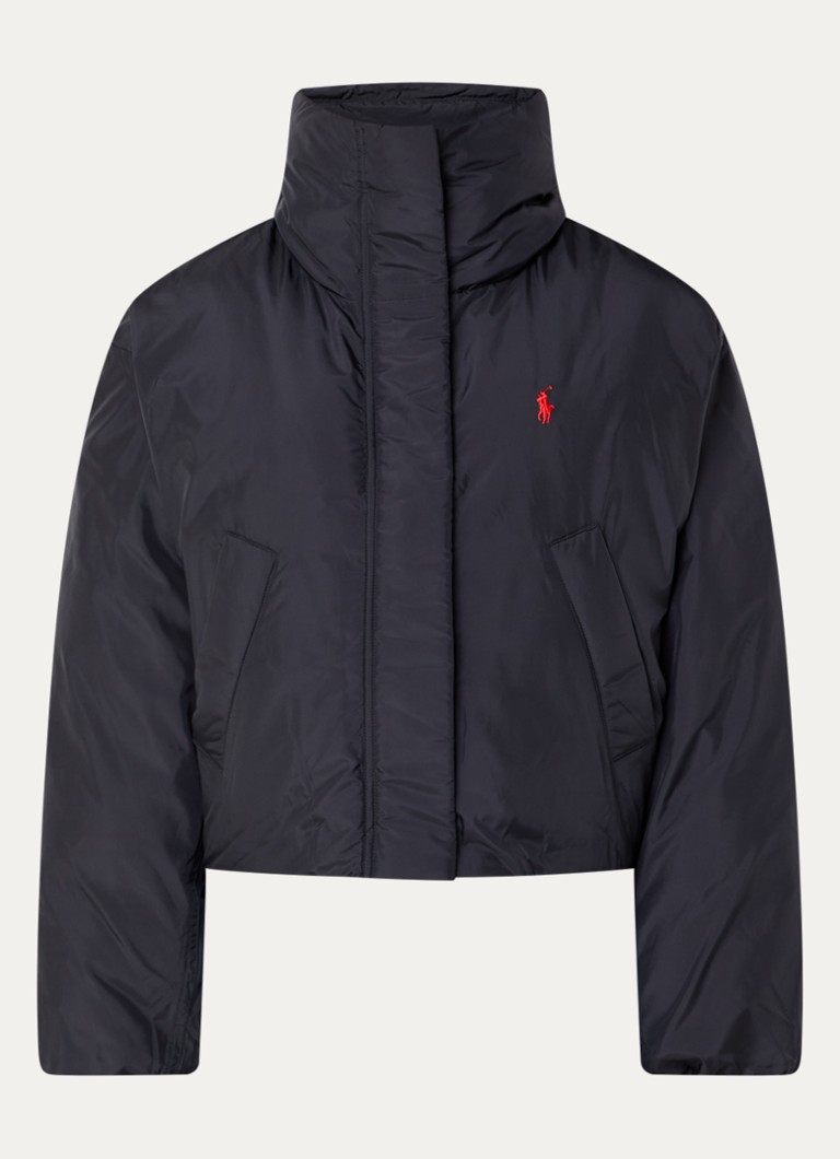 Ralph Lauren Dames Gewatteerde puffer jas met steekzakken in de kleur Zwart, maat: M