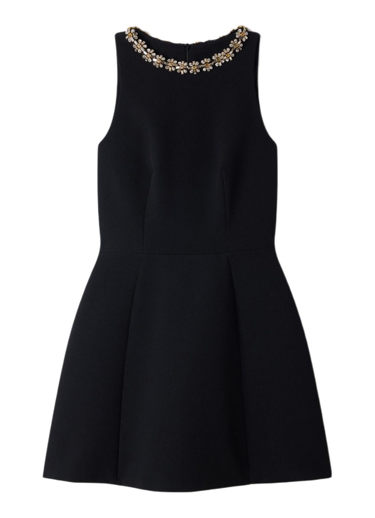 Sandro Dames Mini jurk met strass in de kleur Zwart