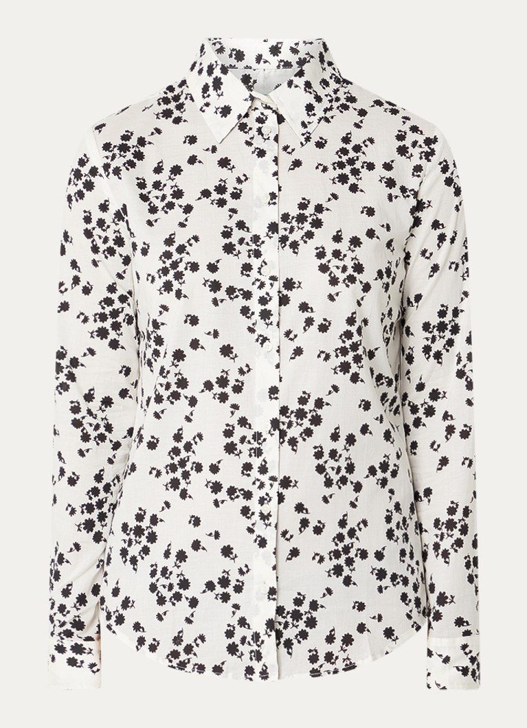 Benetton Dames Blouse met print in de kleur Zwart