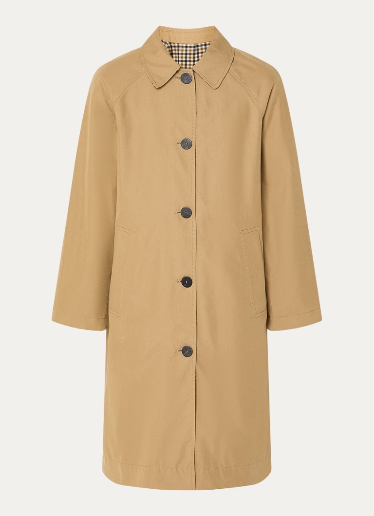 Benetton Dames Trenchcoat met steekzakken in de kleur Camel