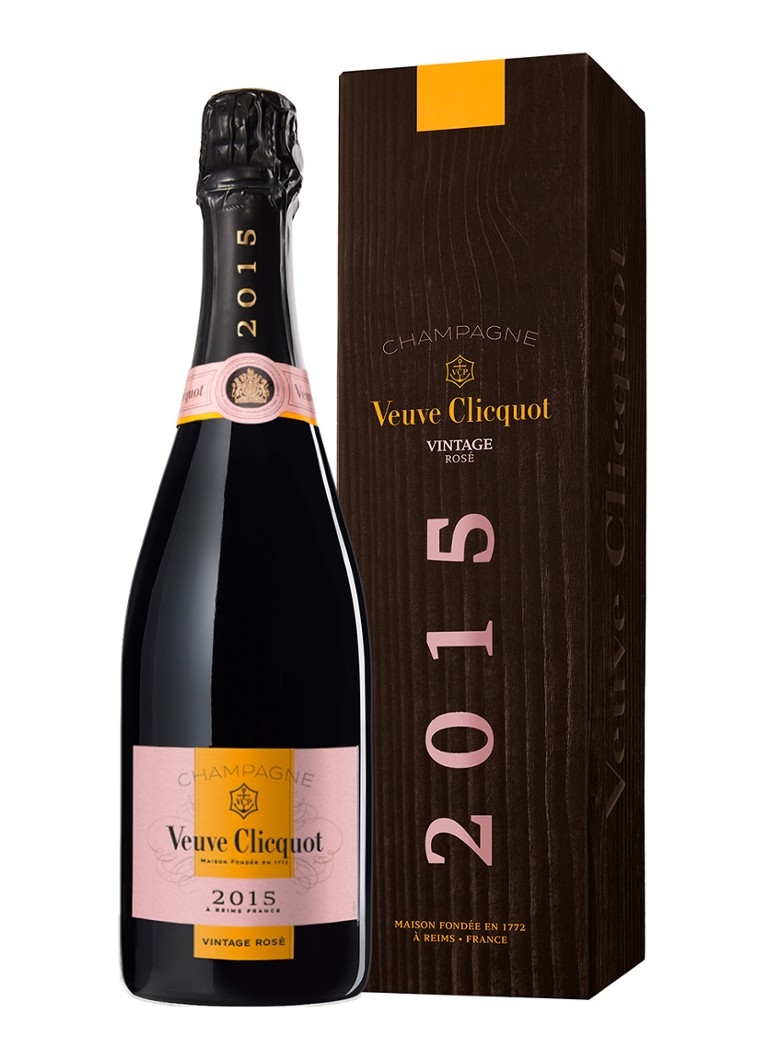 Veuve Clicquot Vintage Champagne Rosé 2015 in geschenkverpakking 750 ml Bruin - Deal