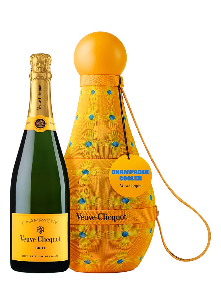 Veuve Clicquot Sun Totem Yellow Label champagne met wijnkoeler 750 ml Beige - Deal